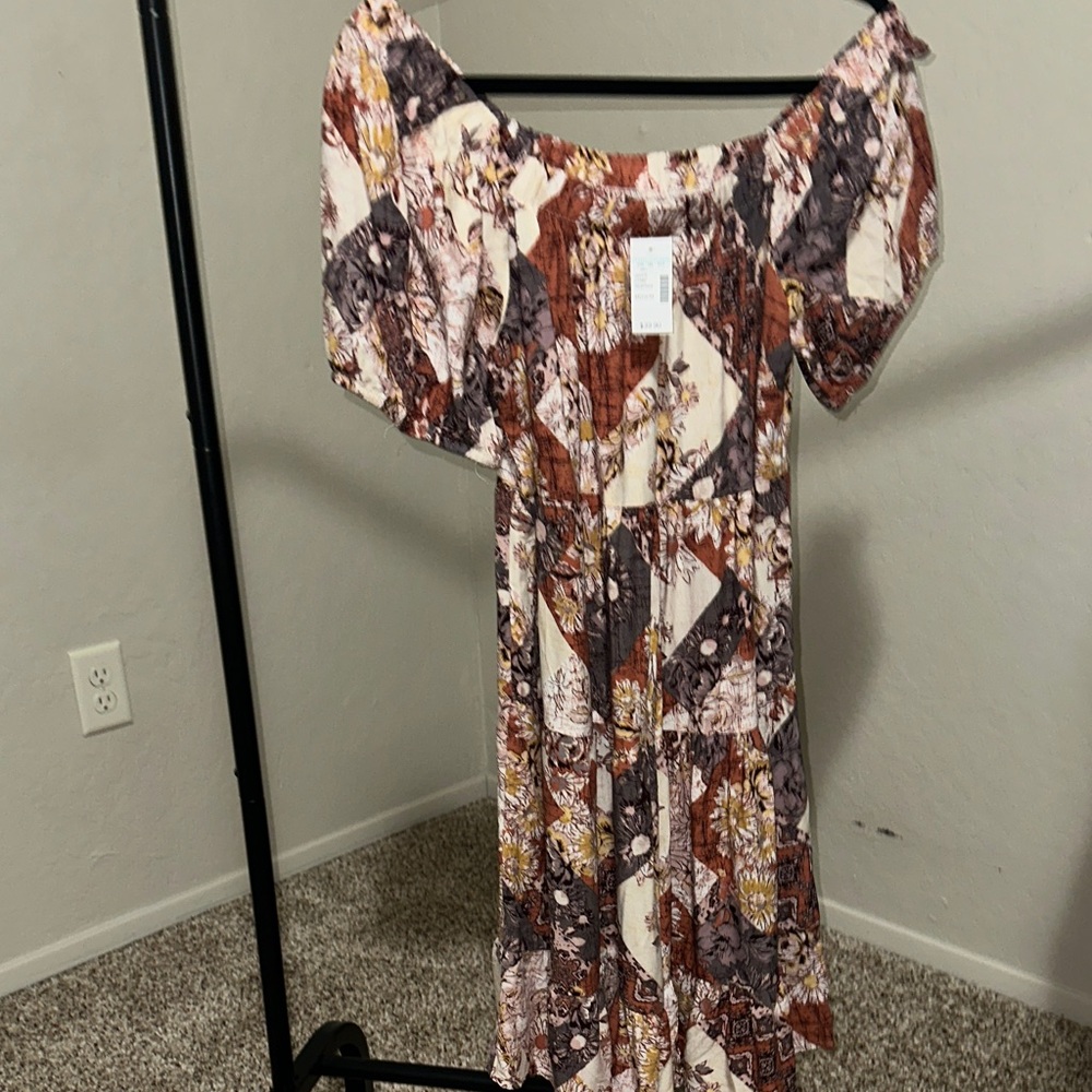 NWT- Maurices Boho Floral Dress - Picture 6 of 7